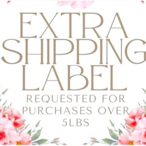 Be Seen Sales Extra Shipping Label with Floral Design